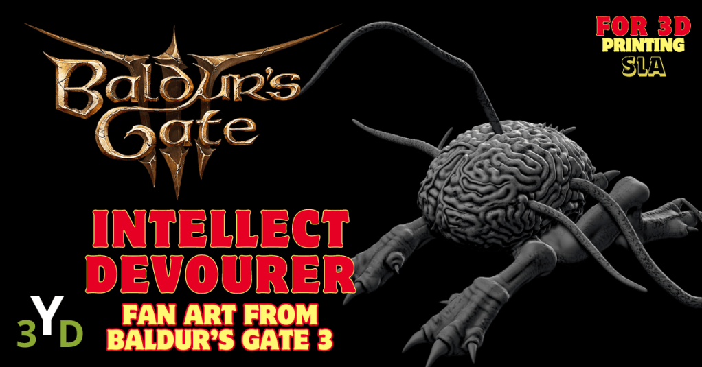 Desvelando el Devorador de Intelectos: Una Pieza Esencial de Baldur’s Gate 3 Hecha Escultura&nbsp;3D